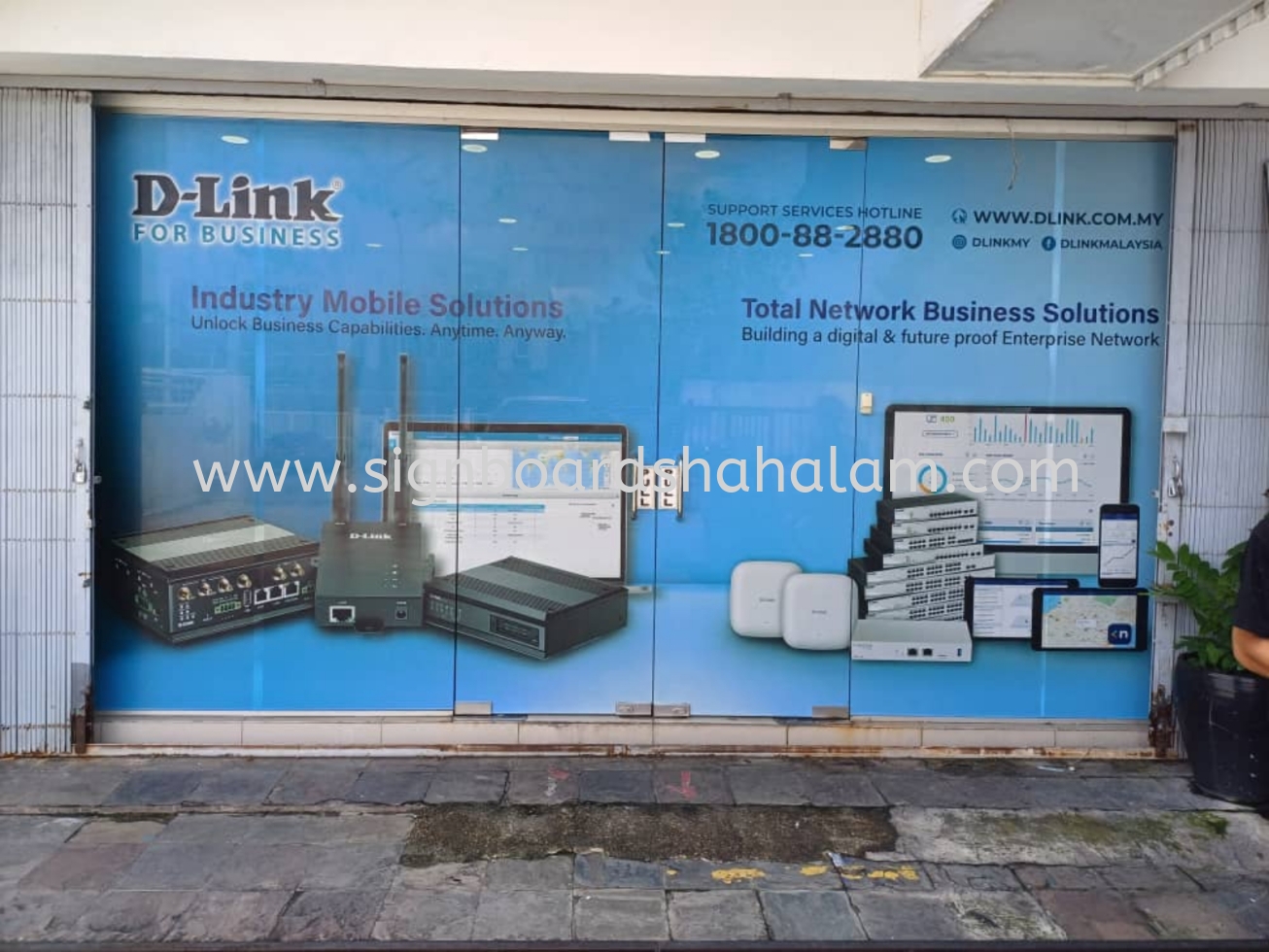 D-Link Solutions - Glass Panel Sticker at KL