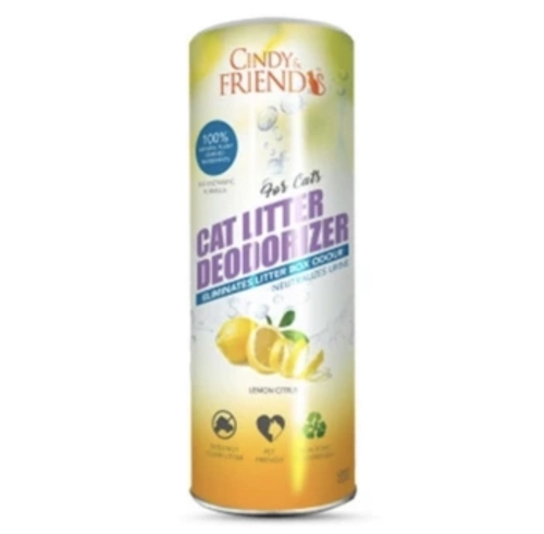 Cindy &  Friends Cat Litter Deodorizer Lemon Citrus 500g