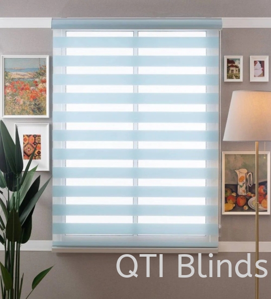 Zebra Blinds - Sky Blue Classic Zebra Blinds Malaysia, Selangor, Kuala Lumpur (KL), Puchong Supplier, Manufacturer, Supply, Supplies | QingTing Industrial Sdn Bhd