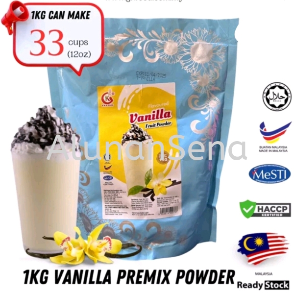 Vanilla Premix Powder  Bubble Milk Tea Powder Malaysia, Selangor, Kuala Lumpur (KL) Supply, Supplier, Supplies | Alunan Sena Sdn Bhd