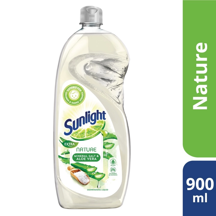 Sunlight Dishwash Extra Nature Mineral Salt & Aloe Vera 900ml