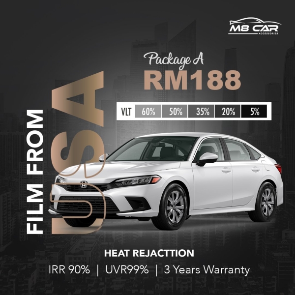 Malaysia Package A Malaysia Tinted Package Johor Bahru (JB), Masai, Selangor, Malaysia, KL, Skudai Services, Specialist | M 8 CAR ACCESSORIES AND TINTED