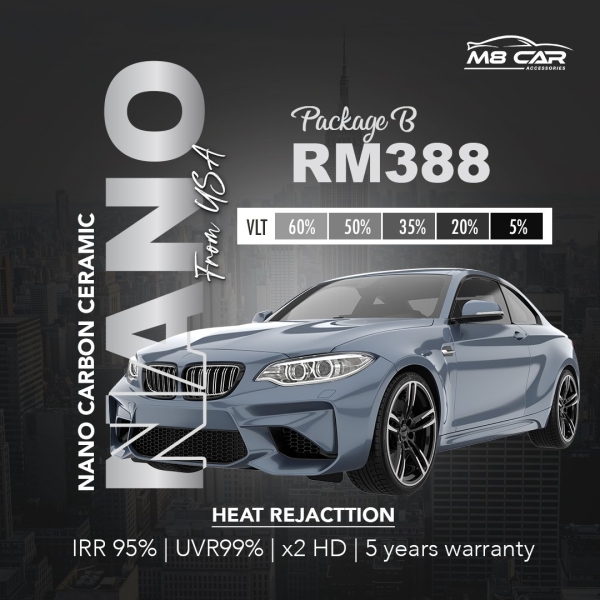 Malaysia Package B Malaysia Tinted Package Johor Bahru (JB), Masai, Selangor, Malaysia, KL, Skudai Services, Specialist | M 8 CAR ACCESSORIES AND TINTED