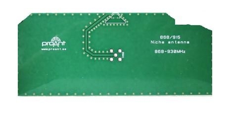 ProAnt Niche™ 868-915 MHz Antenna, Small PCB embedded antenna for use on the the 868 MHz and 915 MHz Niche 868-915 MHz Antenna ProAnt Singapore Distributor, Supplier, Supply, Supplies | Mobicon-Remote Electronic Pte Ltd