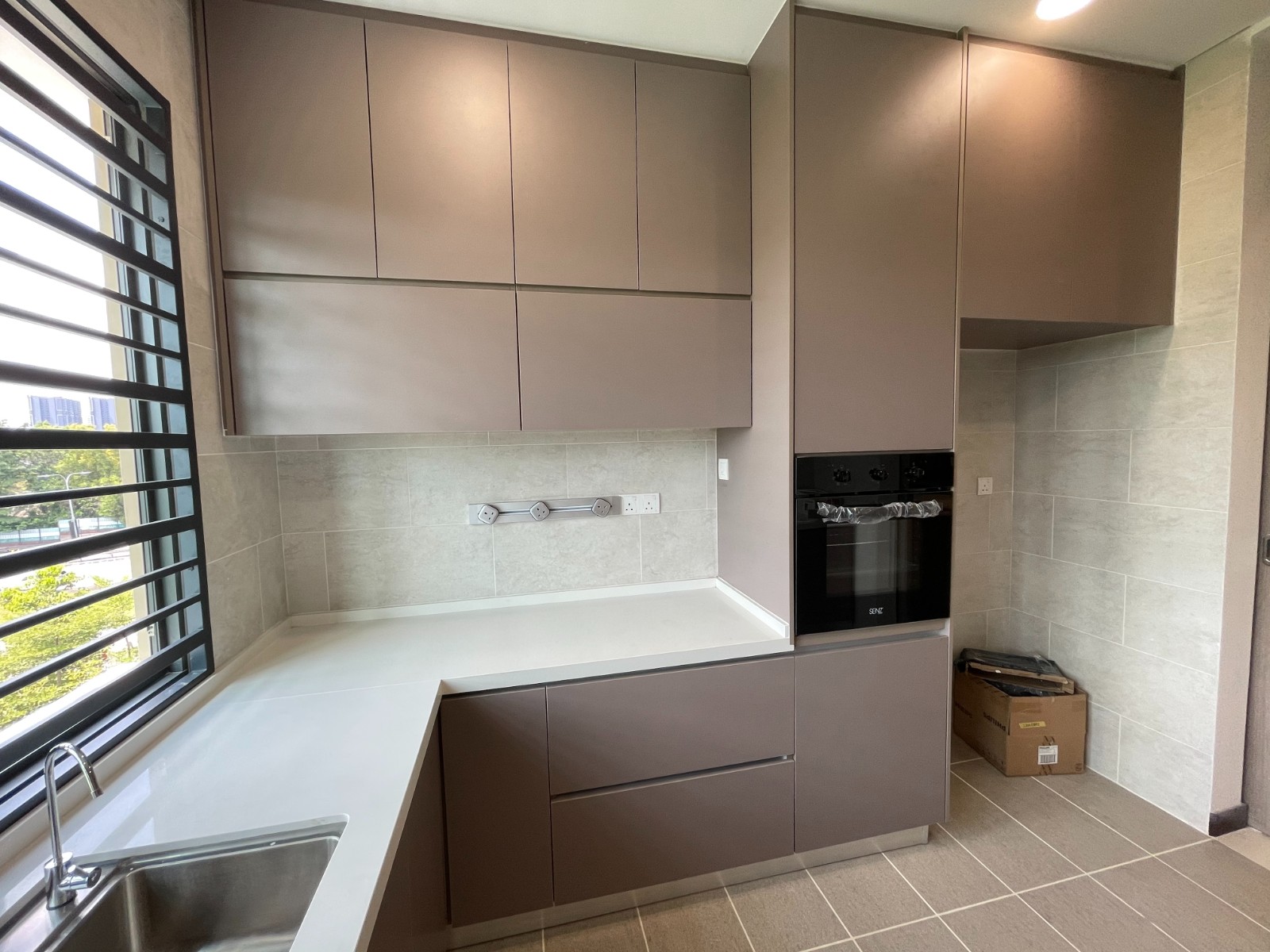 Kitchen cabinet at Tiara Hill Cheras