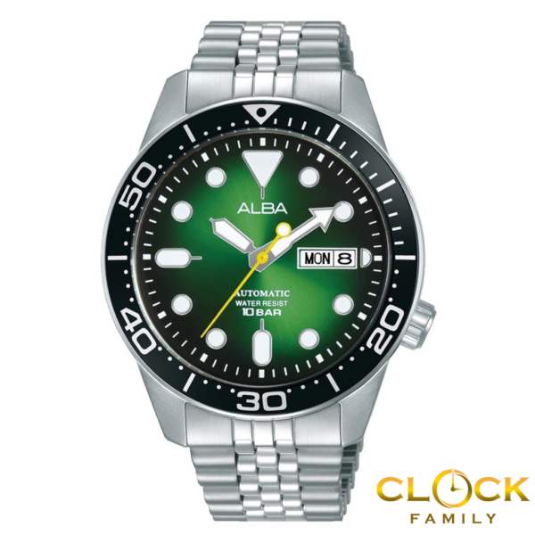 Alba AL4527X Automatic Dial Green/Black Mineral Crystal Glass Stainless Steel Case Men Watch Automatic ALBA Selangor, Malaysia, Kuala Lumpur (KL), Shah Alam Supplier, Suppliers, Supply, Supplies | CLOCK FAMILY ENTERPRISE