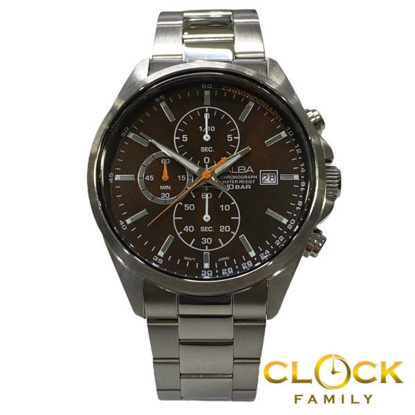 Alba Chronograph Mineral Crystal Glass Stainless Steel Case Silver Stainless Steel Band Men Watch ALBA Selangor, Malaysia, Kuala Lumpur (KL), Shah Alam Supplier, Suppliers, Supply, Supplies | CLOCK FAMILY ENTERPRISE