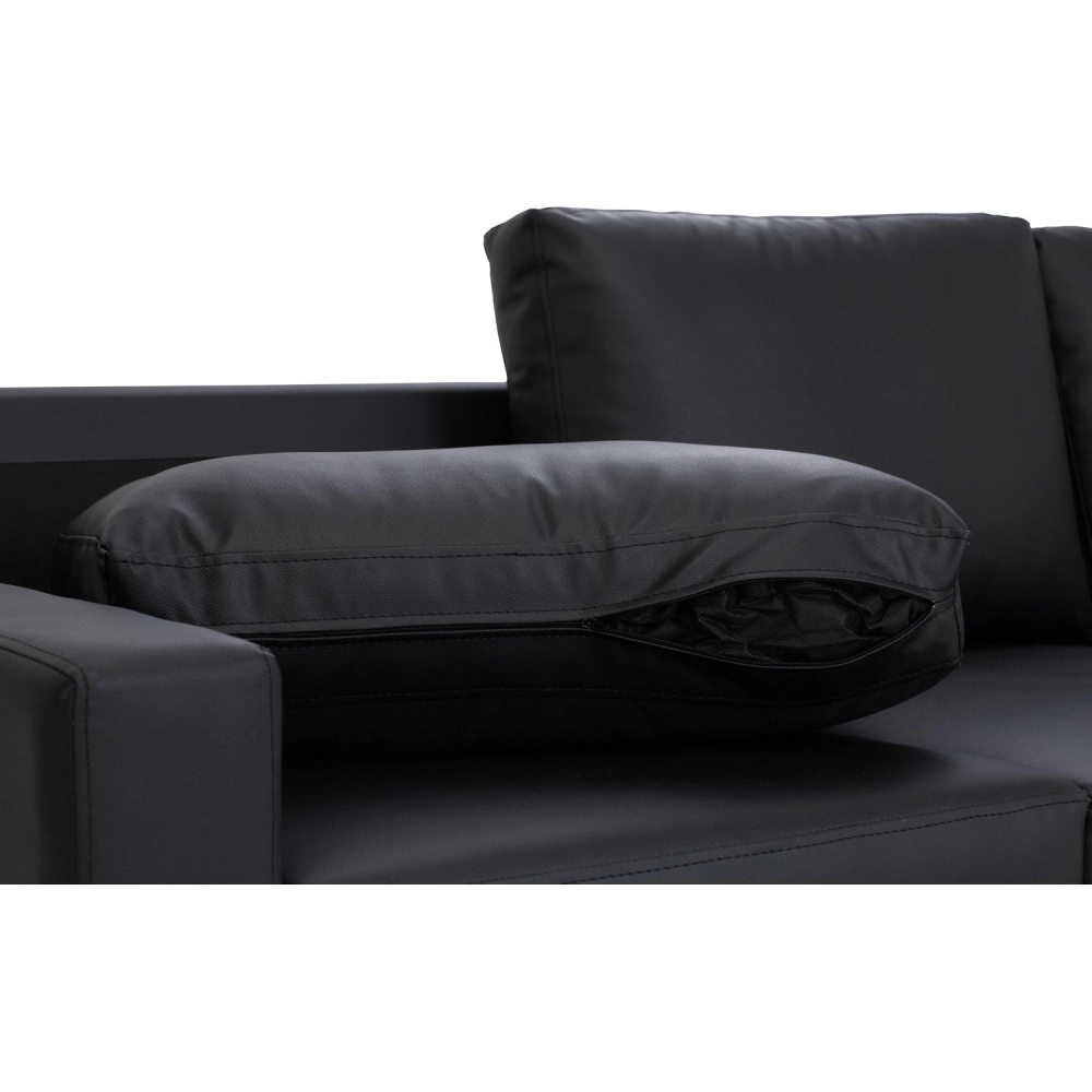 Baleno 3 Seater Sofa - Black