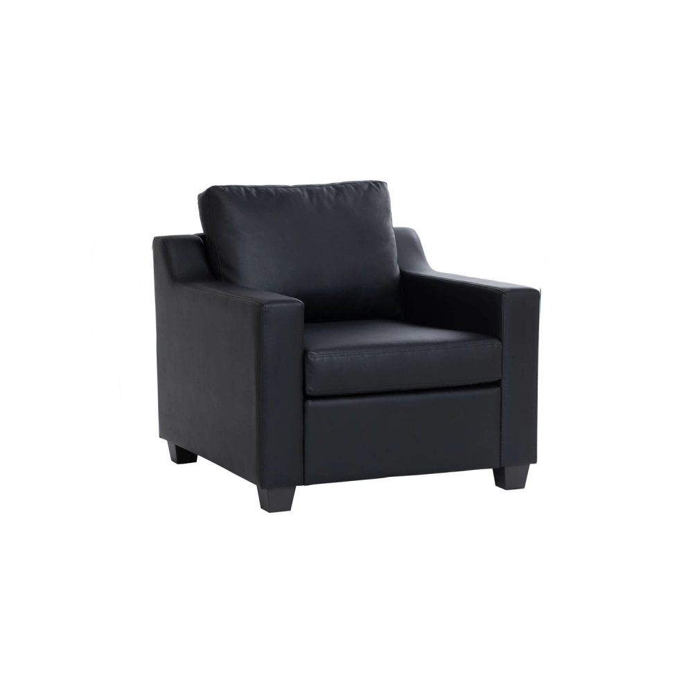 Baleno 1 Seater Sofa - Black