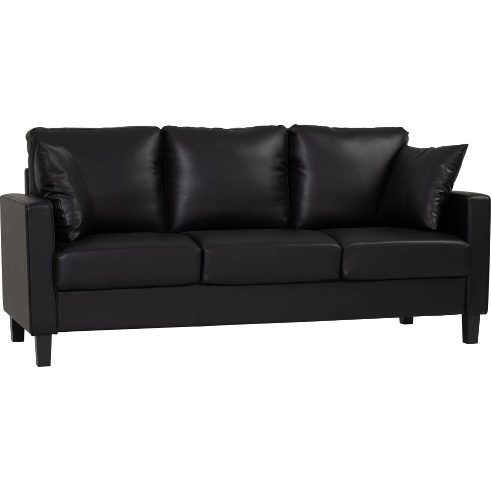 Starex 3 Seater Sofa - Black