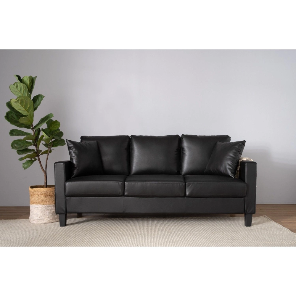 Starex 3 Seater Sofa - Black