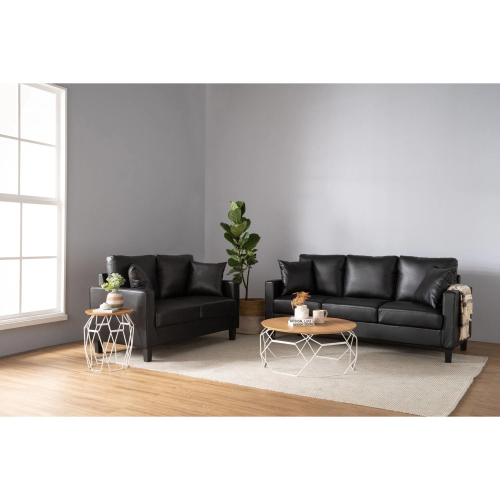 Starex 3 Seater Sofa - Black