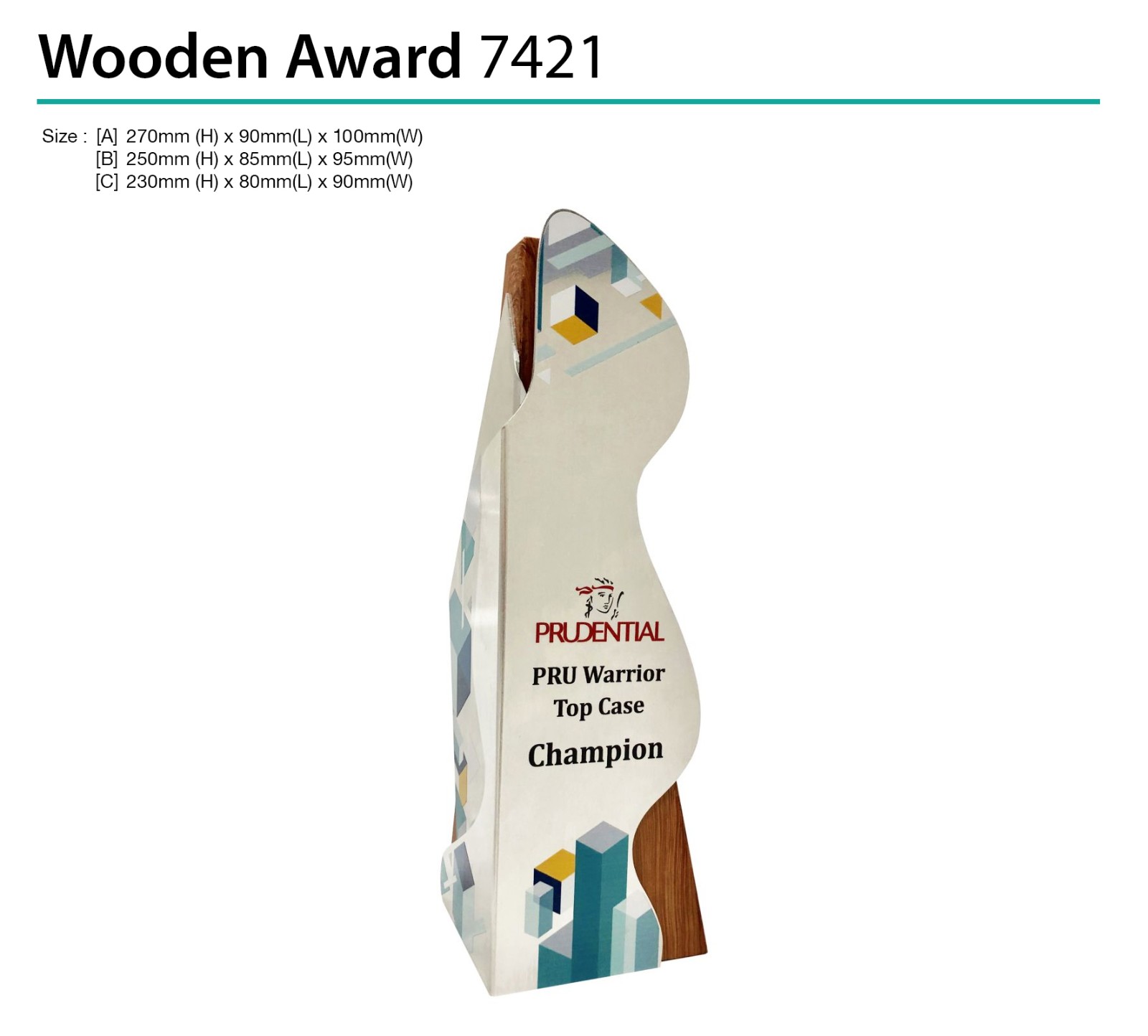 Wooden Award 7421