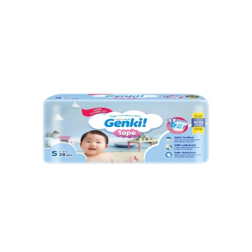 Nepia Genki! Diapers Tape Regular 3-6Kg (Size S) 28's