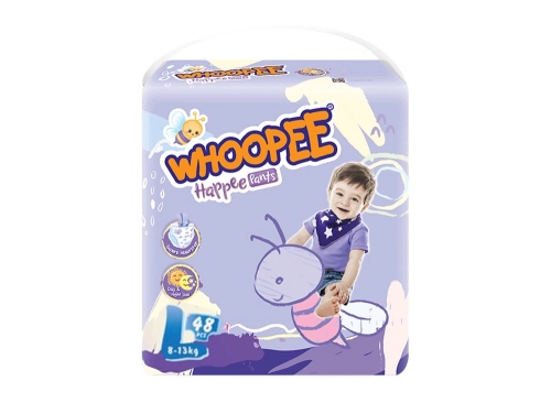 Whoopee Happee Pants 8-13Kg (Size L) 48's