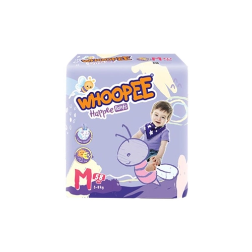 Whoopee Happee Pants 5-8Kg (Size M) 58's