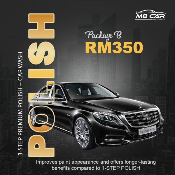 3-STEP Polish Polishing Package Johor Bahru (JB), Masai, Selangor, Malaysia, KL, Skudai Services, Specialist | M 8 CAR ACCESSORIES AND TINTED