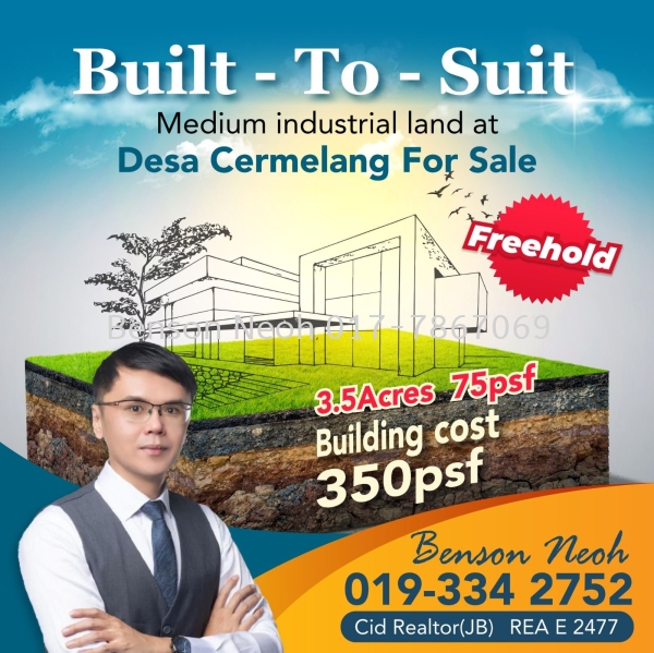 Industrial Land  Desa Cemerlang  Land Industrial Land  JB, Johor Bahru, Malaysia For Sale, For Rent | johorindustrial2u.com