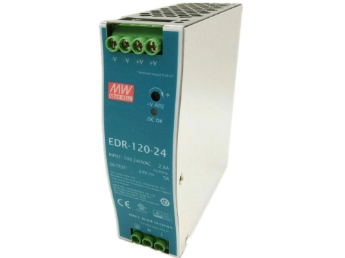 Mean Well EDR-120-24 EDR-75-12 Single Output Power Supply Unit PSU Din Rail Mounting Slim &amp; Economical Series MeanWell SMPS Malaysia