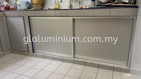 Cabinet sliding doors @Jalan 6 Taman Len Sen Cheras  aluminiun Cabinet sliding door Selangor, Malaysia, Kuala Lumpur (KL), Cheras Supplier, Installation, Supply, Supplies | GL GLASS & ALUMINIUM TRADING