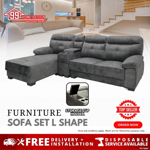 SF3301 - L SHAPE CONSOLE SOFA