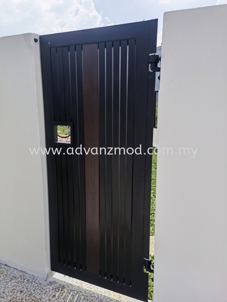 Folding Gate With Trackless Motor System  Mild Steel Gate With Aluminium Panel  Selangor, Malaysia, Kuala Lumpur (KL), Puchong Supplier, Supply, Supplies, Retailer | Advanz Mod Trading