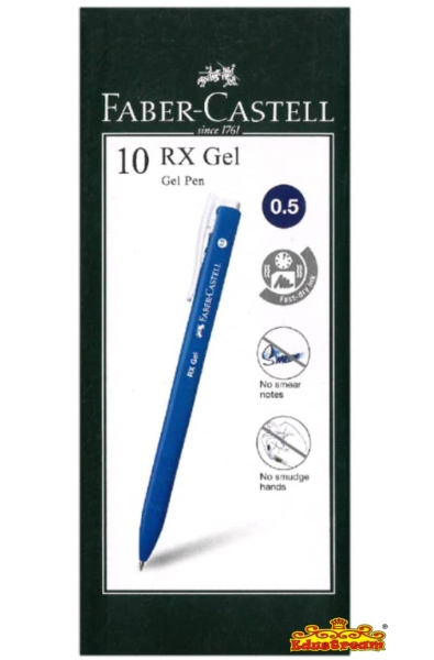 Faber Castell Rx Gel Pen 0.5mm 1 Box