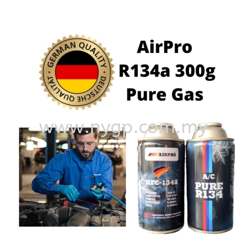 ORIGINAL Refrigerant Gas Air Cond AIRPRO R134A - 300GRAM/CAN R134 300G SAVE VALUE EASY R134 134a