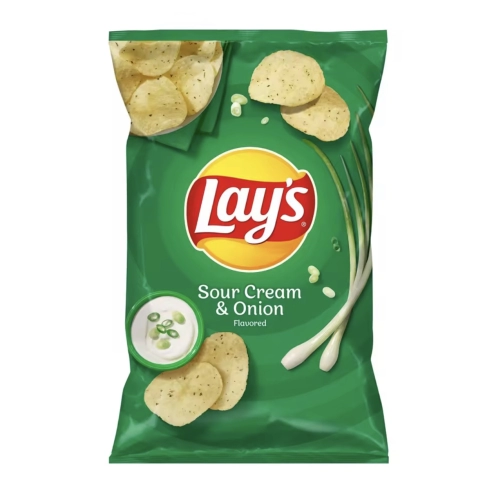 Lay's Sour Cream & Onion Flavoured Potato Chips 50g