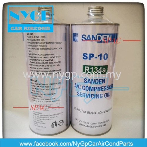 100% ORIGINAL SANDEN R134a SP-10 CAR AIRCOND COMPRESSOR OIL 1liter 100ml