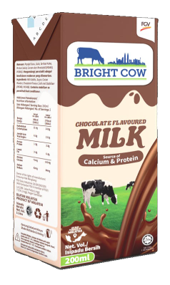 Bright Cow UHT Chocolate Flavoured Milk 4 x 6 x 200ml