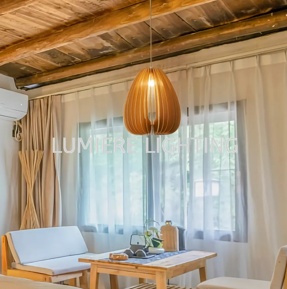 Post Modern Minimalist Muji Bamboo Rattan Pendant Light