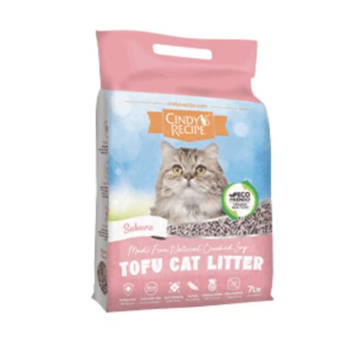 Cindy閳ユ獨 Recipe Tofu Cat Litter Sakura 7L