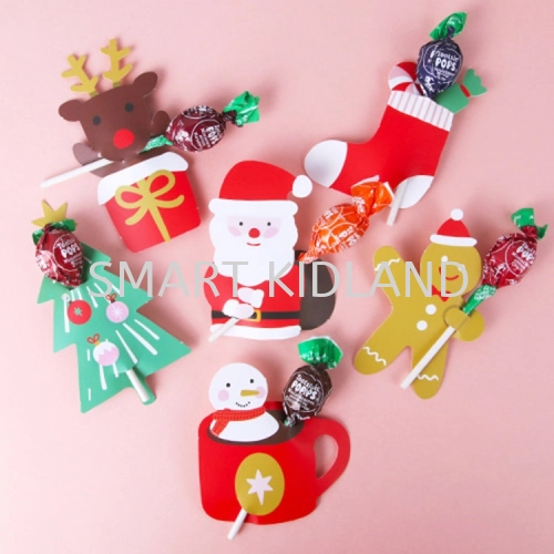 Christmas  Lollipop Candy Card Christmas Gift Chritmas Party Gift Christmas Doorgift Christmas Decoration Acessories