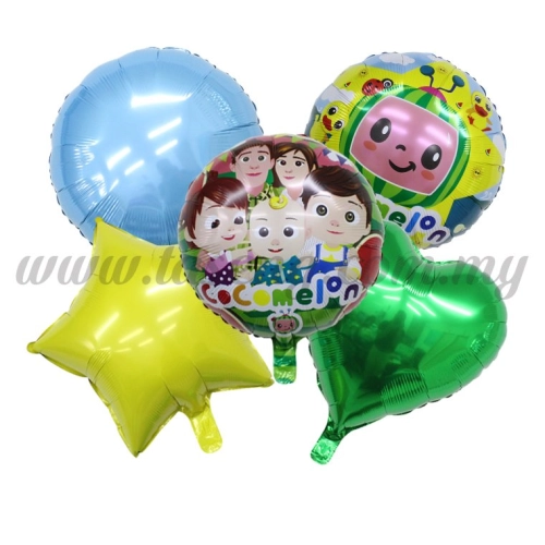 Foil Balloon Set (Cocomelon) - 5 in 1  (FB-MC-TX224)