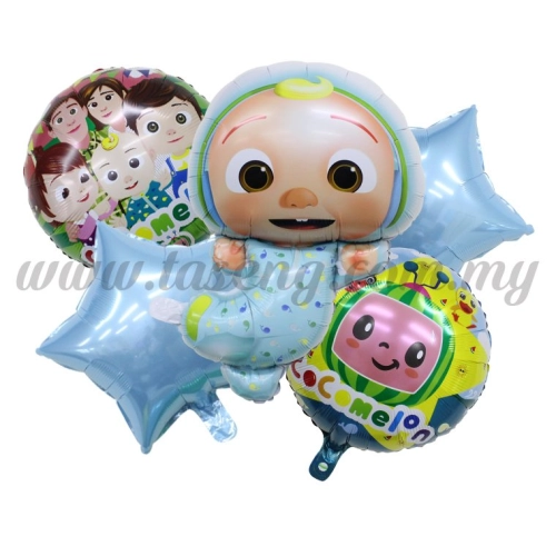 Foil Balloon Set (Cocomelon It's A Boy) - 5 in 1  (FB-MC-T244)