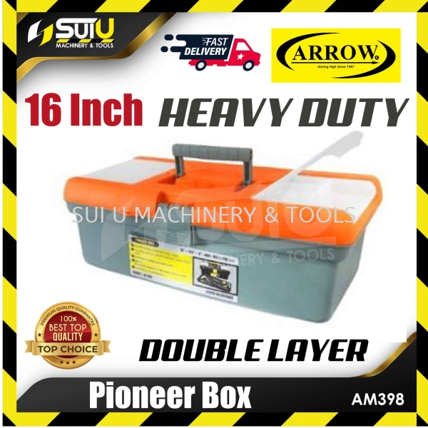 ARROW AM398 Pioneer Box 16" Double Layer Tool Storage Tool Storage / Trolley Kuala Lumpur (KL), Malaysia, Selangor, Setapak Supplier, Suppliers, Supply, Supplies | Sui U Machinery & Tools (M) Sdn Bhd