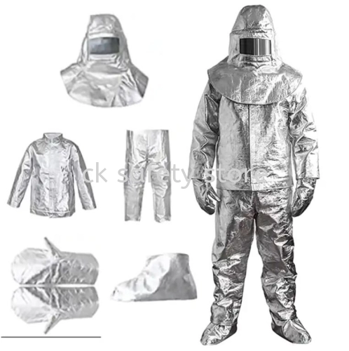 ALUMINIUM FIRE RETARDANT SUITS ALUMINIZED FIRE ENTRY INSULATION 