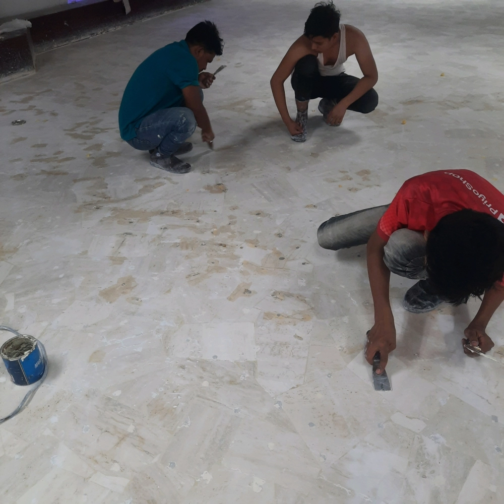 install cement at surau al muhajirin subang jaya