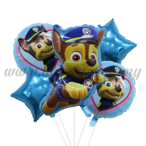 Foil Balloon Set (Paw Patrol) - 5in1 (FB-MC-T101)