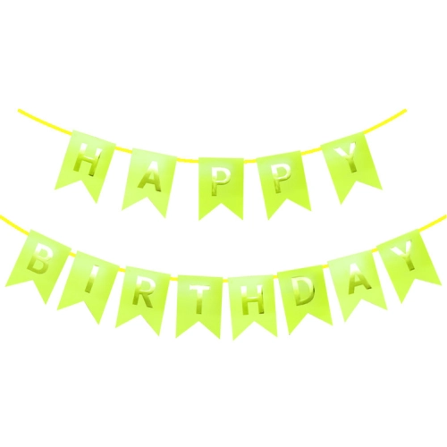 Banner Happy Birthday *Yellow - Small (P-BN-8936Y)