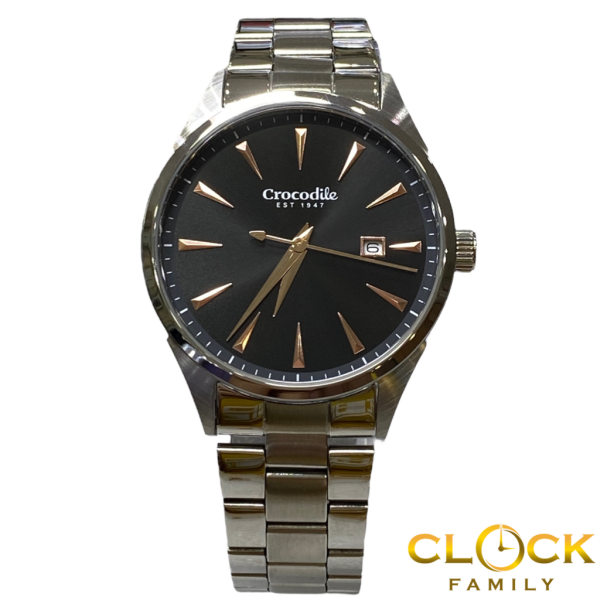 Crocodile Classic Design Black Dial Silver Stainless Steel Band Men Watch CR6662.128 Men CROCODILE Selangor, Malaysia, Kuala Lumpur (KL), Shah Alam Supplier, Suppliers, Supply, Supplies | CLOCK FAMILY ENTERPRISE