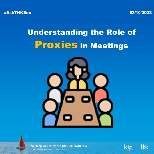 What are proxy rules in the meeting ?