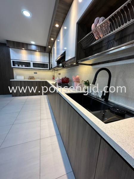 4G With Solidply Kitchen Cabinet #BukitKepayang Kitchen Seremban, Negeri Sembilan (NS), Malaysia Renovation, Service, Interior Design, Supplier, Supply | Poh Seng Furniture & Interior Design