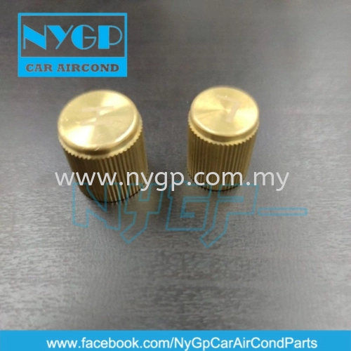 AIR COND HOSE CAP KNOB COPPER GOLD COLOR SPECIAL SETS AUDI Q7 VOLKSWAGEN POLO TOUAREG EURO COVER A/C PIPE AIRCOND