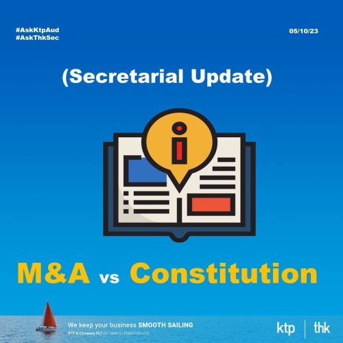 Memorandum & Articles of Association vs Constitution