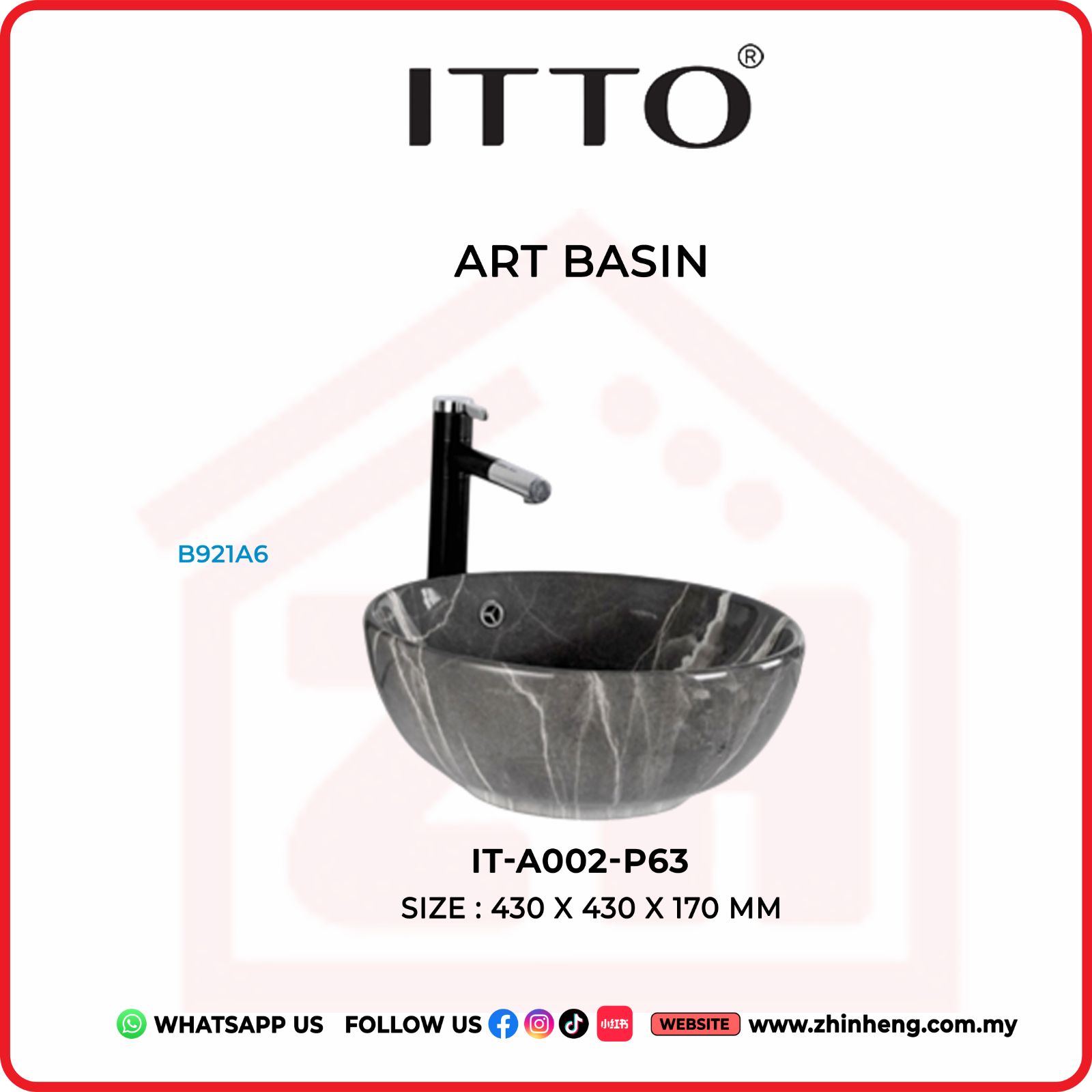 ITTO ART BASIN  IT-A002-P63