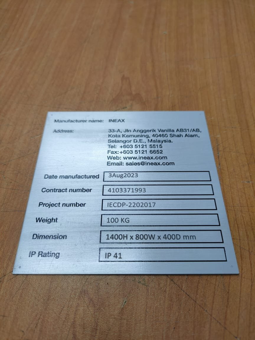 Laser marking on aluminium