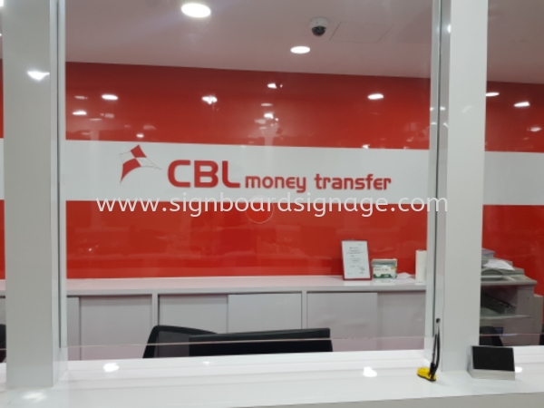 Signage# Indoor Signage # slim Light box # Shopping mall signage # CBL money transfer signboard # Signboard corridor INDOOR SIGNAGE Klang, Selangor, Malaysia, Kuala Lumpur (KL), Pahang, Kuantan Manufacturer, Maker, Supplier, Supply | Dynasty Print Solution