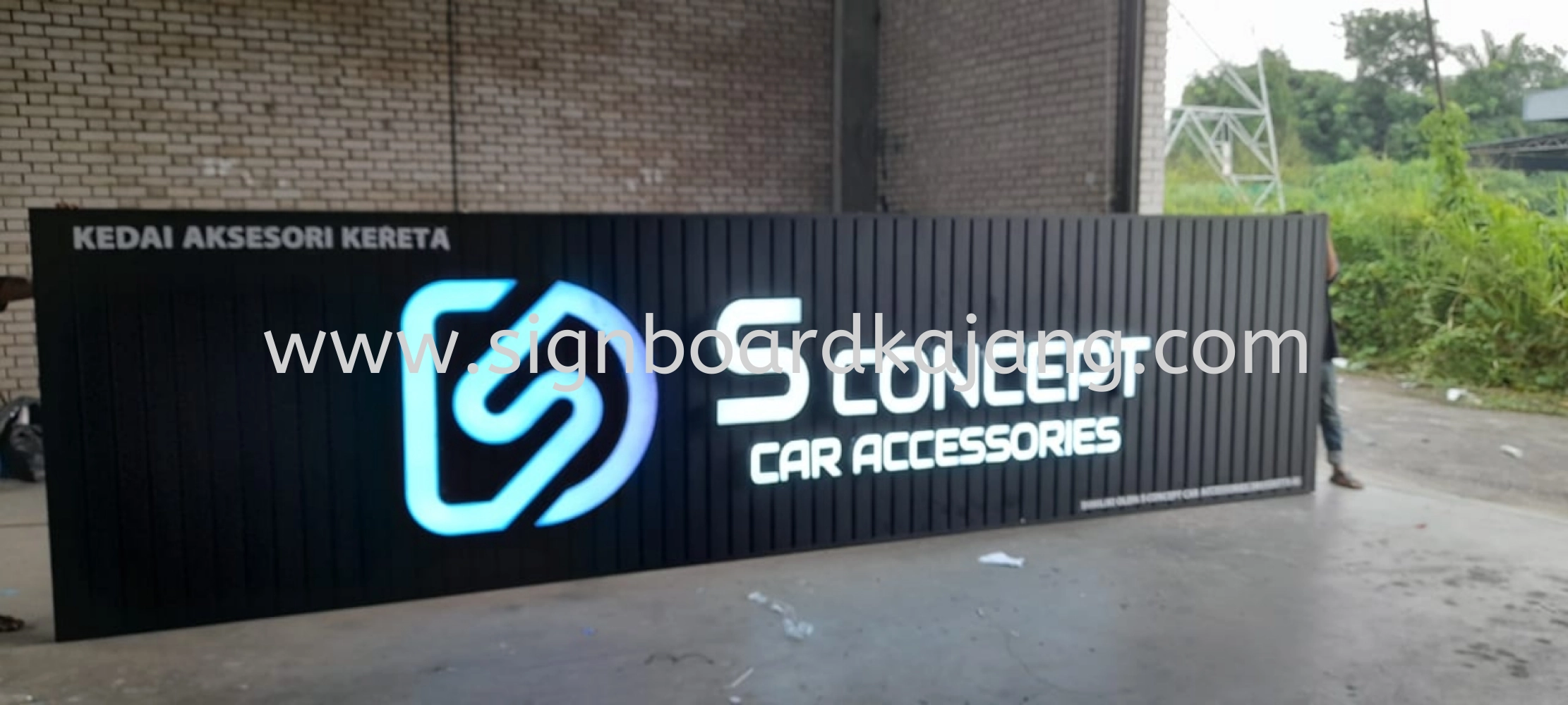 Signboard 3D LED FRONTLIT# ALUMINIUM PANEL BASE SIGNAGE # Sign Board ...